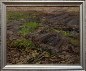 Tractor Tracks Oil on Canvas Adam Longatti 2024 $300