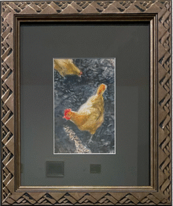First Year Chickens Watercolor Adam Longatti 2025 $150
