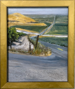 Southview Towards Porterville Oil on Board Adam Longatti 2024 NFS