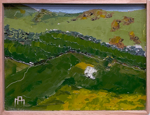 Yokohl Valley Rd. Oil on Panel Austin Mckinzie 2025 $150